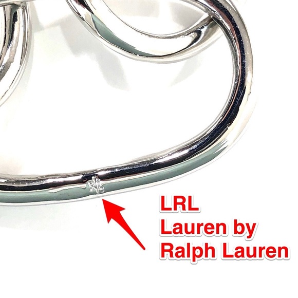 Lauren by Ralph Lauren Silver Tone Graduated Chain Link Necklace 28 inches - Picture 8 of 8